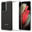 Противоударен Силиконов Калъф за Samsung S21 Ultra, Spigen Liquid Crystal Case, Прозрачен