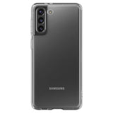 Противоударен Силиконов Калъф за Samsung S21, Spigen Liquid Crystal Case, Прозрачен (5)