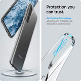 Противоударен Силиконов Калъф за Samsung S21, Spigen Liquid Crystal Case, Прозрачен (2)