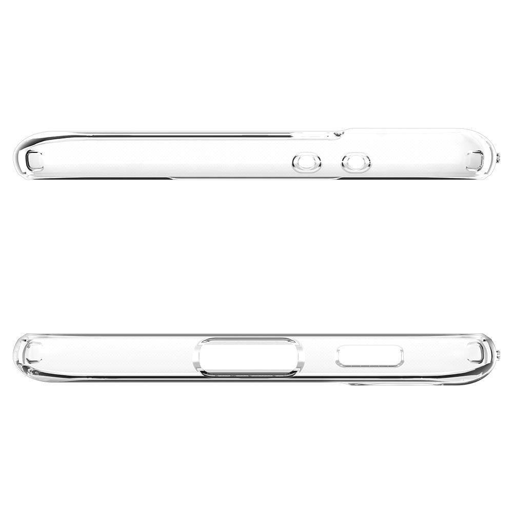 Противоударен Силиконов Калъф за Samsung S21 Plus, Spigen Liquid Crystal Case, Прозрачен (6)