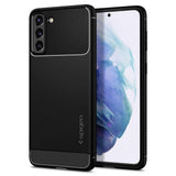 Противоударен Силиконов Калъф за Samsung S21 Plus, Spigen Rugged Armor Case, Черен
