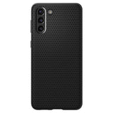 Противоударен Силиконов Калъф за Samsung S21 Plus, Spigen Liquid Air Case, Черен (3)