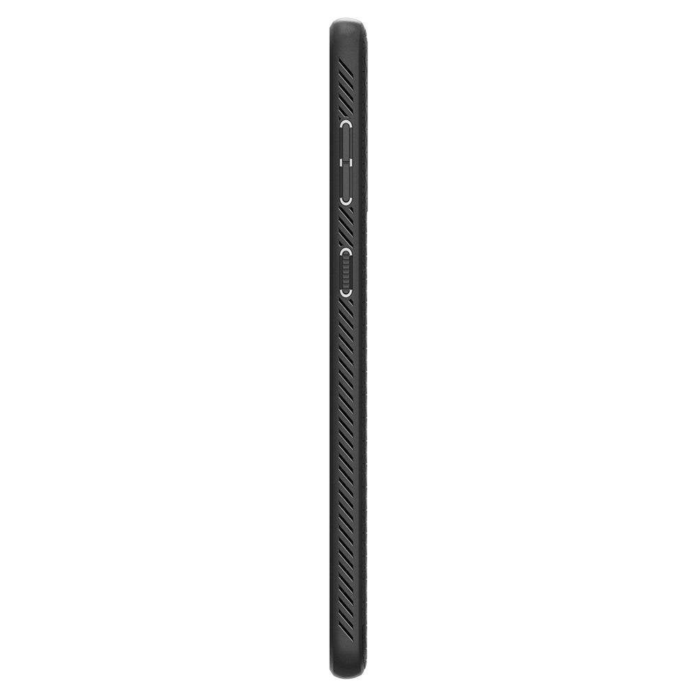 Противоударен Силиконов Калъф за Samsung S21, Spigen Liquid Air Case, Черен (5)