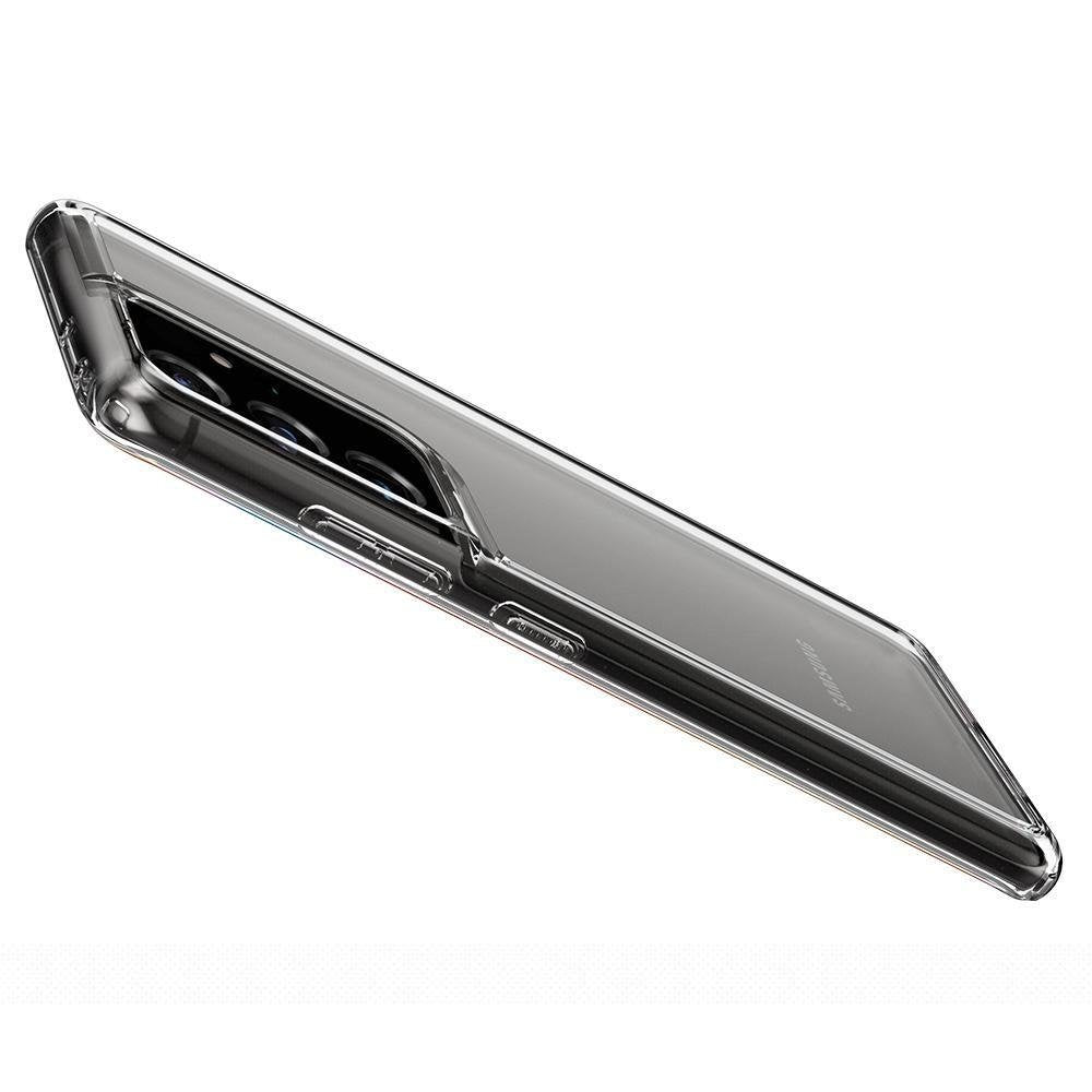 Противоударен Хибриден Калъф за Samsung S21 Ultra, Spigen Ultra Hybrid Case, Прозрачен (5)