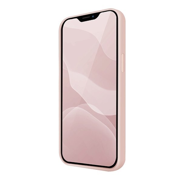 Силиконов Калъф за iPhone 12/Pro, Uniq Lino Hue Case, Розов (3)