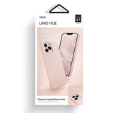 Силиконов Калъф за iPhone 12/Pro, Uniq Lino Hue Case, Розов (7)
