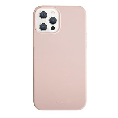 Силиконов Калъф за iPhone 12/Pro, Uniq Lino Hue Case, Розов