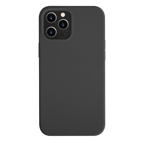 Силиконов Калъф за iPhone 12 Pro Max, Uniq Lino Hue Case, Черен