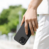 Силиконов Калъф за iPhone 12 Pro Max, Uniq Lino Hue Case, Черен (4)