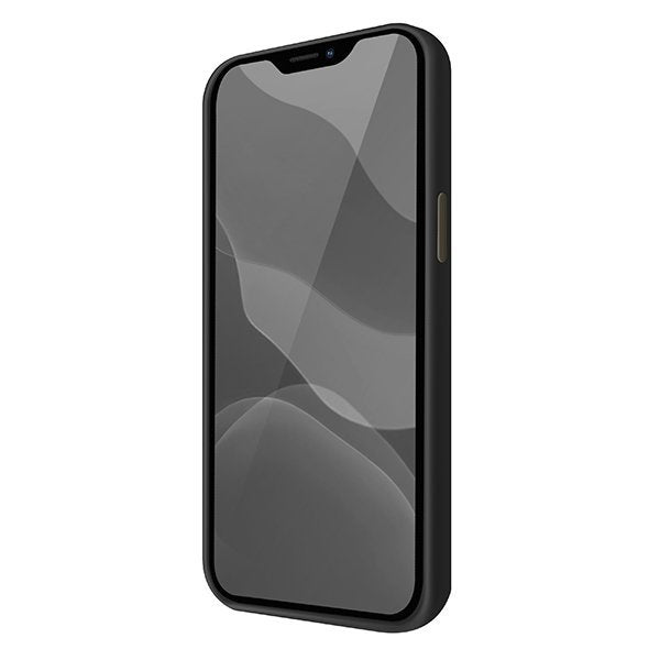 Силиконов Калъф за iPhone 12/Pro, Uniq Lino Hue Case, Черен (3)