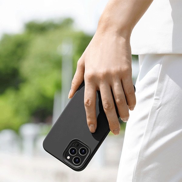 Силиконов Калъф за iPhone 12 Mini, Uniq Lino Hue Case, Черен (5)