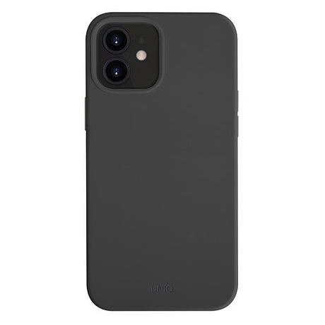 Силиконов Калъф за iPhone 12 Mini, Uniq Lino Hue Case, Черен