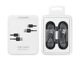 Оригинален USB-C Кабел за Samsung с Бързо Зареждане 1.5m EP-DG930MBE 2pcs, Черен