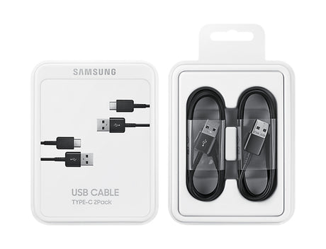 Оригинален USB-C Кабел за Samsung с Бързо Зареждане 1.5m EP-DG930MBE 2pcs, Черен