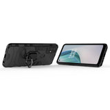 Калъф със Стойка-Пръстен за Oneplus Nord N100, Kickstand Armor Case, Черен (4)