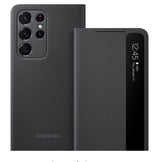 Оригинален Активен Калъф за Samsung S21 Ultra Clear View Cover Book Case EF-ZG998CBE, Черен (4)
