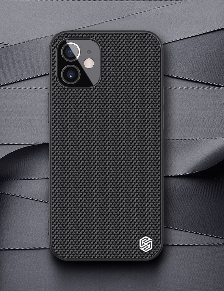 Калъф с Фибро Влакна за iPhone 12 Mini, Nillkin Textured Case, Черен (6)