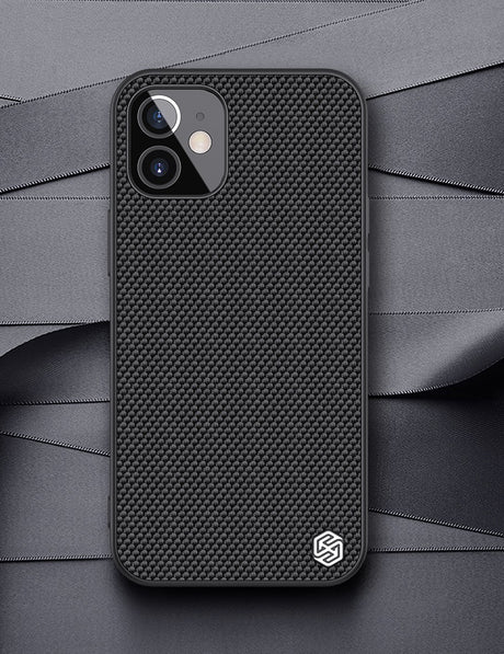 Калъф с Фибро Влакна за iPhone 12 Mini, Nillkin Textured Case, Черен (6)