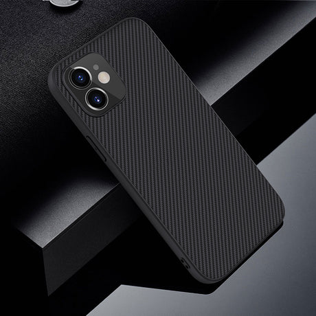 Карбонов Калъф за iPhone 12 Mini, Nillkin Synthetic Fiber Case, Черен (5)