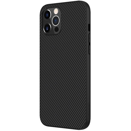 Карбонов Калъф за iPhone 12/Pro, Nillkin Synthetic Fiber Case, Черен