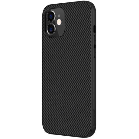 Карбонов Калъф за iPhone 12 Mini, Nillkin Synthetic Fiber Case, Черен