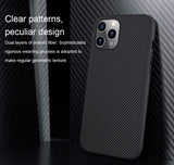 Карбонов Калъф за iPhone 12/Pro, Nillkin Synthetic Fiber Case, Черен (5)