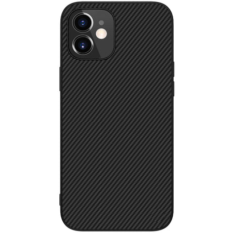 Карбонов Калъф за iPhone 12 Mini, Nillkin Synthetic Fiber Case, Черен (2)