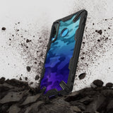 Противоударен Хибриден Калъф за Huawei P30 Lite, Ringke Fusion X Camouflage Case, Черен (5)