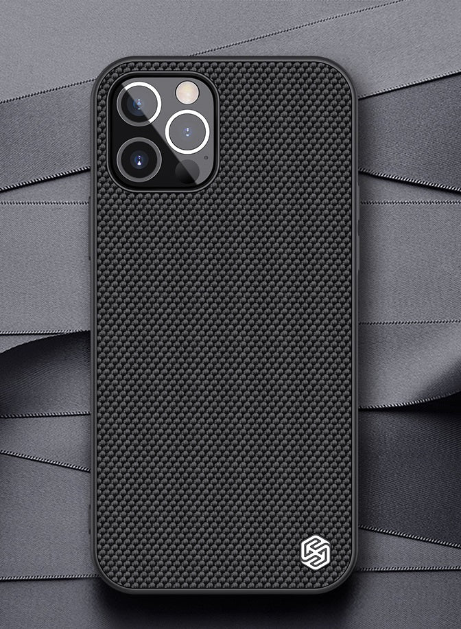 Калъф с Фибро Влакна за iPhone 12/Pro, Nillkin Textured Case, Черен (6)