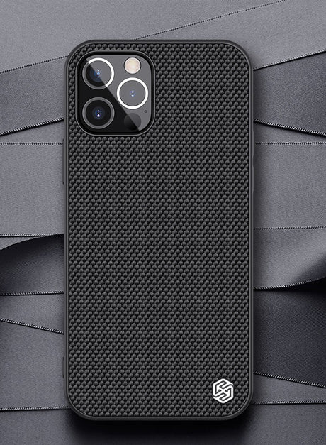Калъф с Фибро Влакна за iPhone 12/Pro, Nillkin Textured Case, Черен (6)