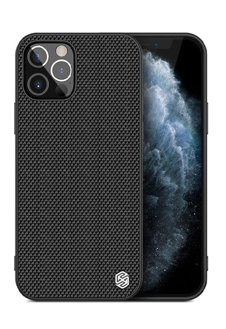 Калъф с Фибро Влакна за iPhone 12/Pro, Nillkin Textured Case, Черен (3)