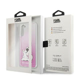 Луксозен Калъф за Samsung S21 Plus, Karl Lagerfeld Choupette Fun Case, Розов (3)