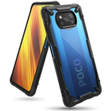 Противоударен Хибриден Калъф за Xiaomi Poco X3, Ringke Fusion X Case, Черен