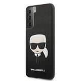 Луксозен Калъф за Samsung S21, Karl Lagerfeld Saffiano Ikonik TPU Case, Черен (5)