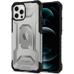 Противоударен Хибриден Калъф за iPhone 12/Pro, Spigen Nitro Force Case, Черен