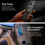 Противоударен Хибриден Калъф за iPhone 12/Pro, Spigen Nitro Force Case, Черен (5)