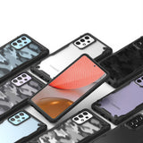 Противоударен Хибриден Калъф за Samsung A72, Ringke Fusion X Camo, Черен (3)