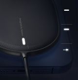 Безжично Магнитно Зарядно за iPhone, Baseus Magsafe Pad 15w, Черен (6)