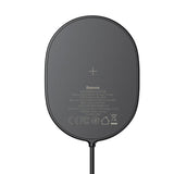 Безжично Магнитно Зарядно за iPhone, Baseus Magsafe Pad 15w, Черен (7)
