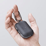 Противоударен Силиконов Калъф за Apple AirPods Pro, Uniq Valencia Case, Черен (2)