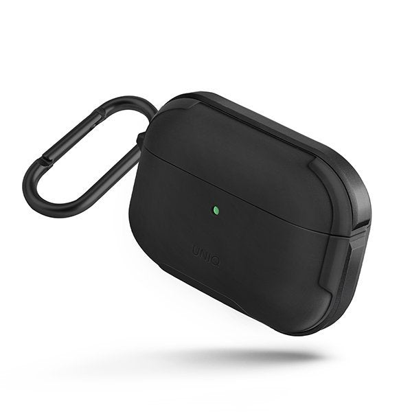 Противоударен Силиконов Калъф за Apple AirPods Pro, Uniq Valencia Case, Черен