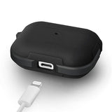 Противоударен Силиконов Калъф за Apple AirPods Pro, Uniq Valencia Case, Черен (6)