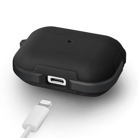 Противоударен Силиконов Калъф за Apple AirPods Pro, Uniq Valencia Case, Черен (6)