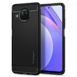 Противоударен Силиконов Калъф за Xiaomi Mi 10T Lite, Spigen Rugged Armor Case, Черен