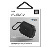 Противоударен Силиконов Калъф за Apple AirPods Pro, Uniq Valencia Case, Черен (7)