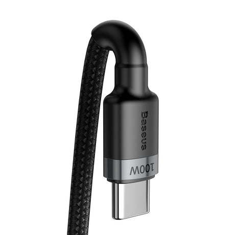 USB-C Кабел за Бързо Зареждане 100W, Baseus USB-C to USB-C Power Delivery 2.0 2m, Сив (3)