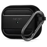 Противоударен Силиконов Калъф за Apple AirPods Pro, Spigen Rugged Armor Case, Черен
