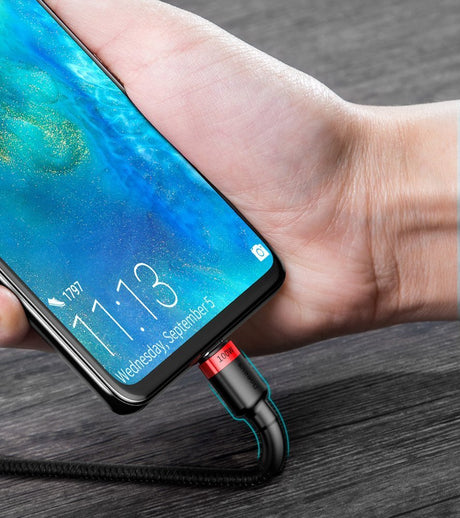 USB-C Кабел за Бързо Зареждане 100W, Baseus USB-C to USB-C Power Delivery 2.0 2m, Сив (6)