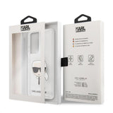 Луксозен Калъф за Samsung S21 Ultra, Karl Lagerfeld Clear Head Case, Прозрачен (3)