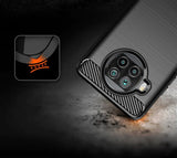 Противоударен Силиконов Калъф за Xiaomi Mi 10T Lite, Forcell Carbon Case, Черен (3)
